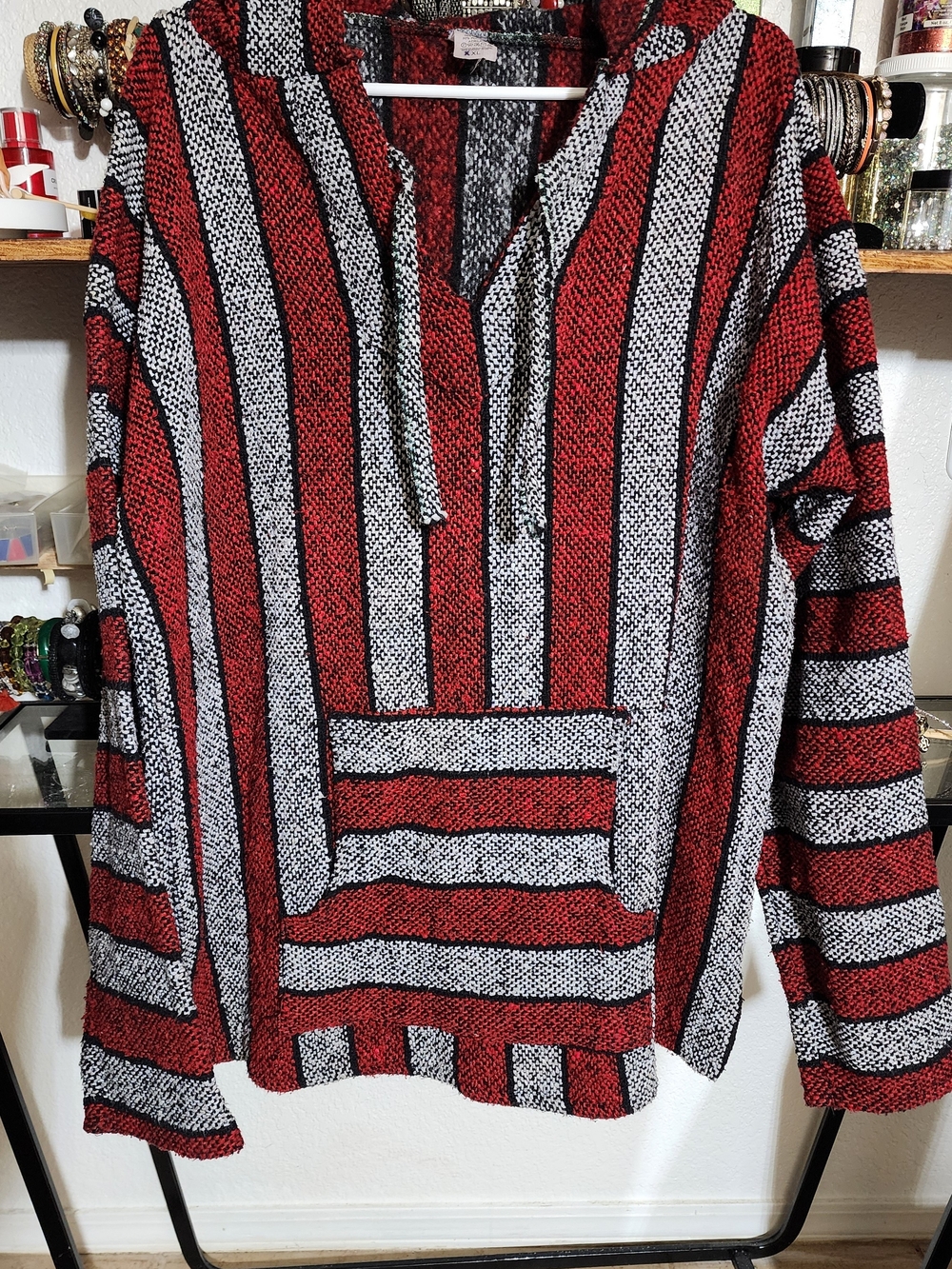 Sunspecs handcrafted hoodie made in Mexico, bohemian hippie style.